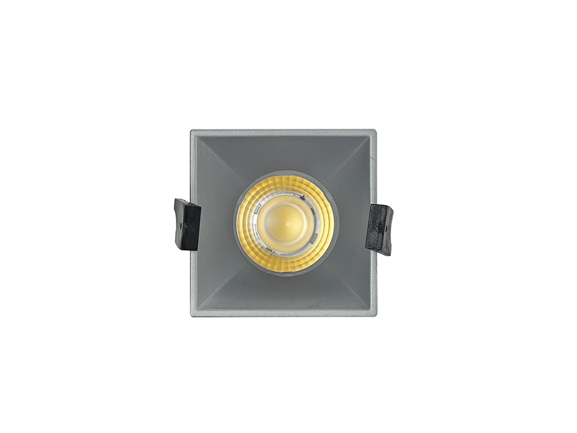 Biox 9 Tridonic Powered 9W 4000K 890lm 24° CRI>90 LED Engine Silver Square Fixed Recessed Spotlight, IP20 DM201935  Dlux Biox 9